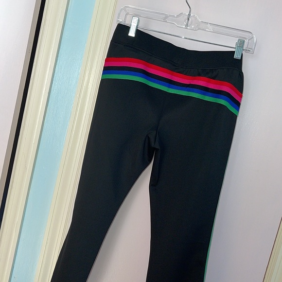 PAM & GELA rainbow stripes track pants with slit - Picture 3 of 7
